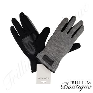 Calvin Klein Cold Weather Gloves Gray Sparkle NWT